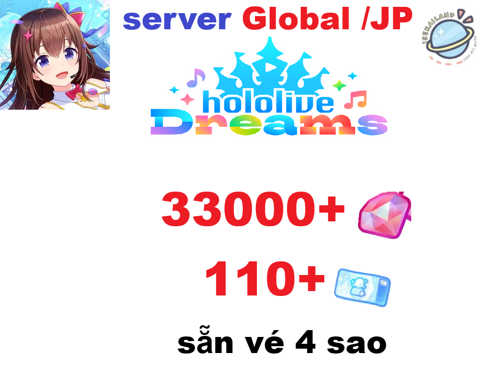 hOLOLIVE dREAM reroll 33000